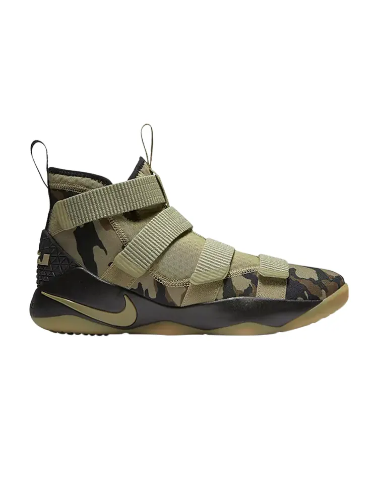 Кроссовки Nike Zoom LeBron Soldier 11 'Camo' — изображение 1 из 1, зеленый