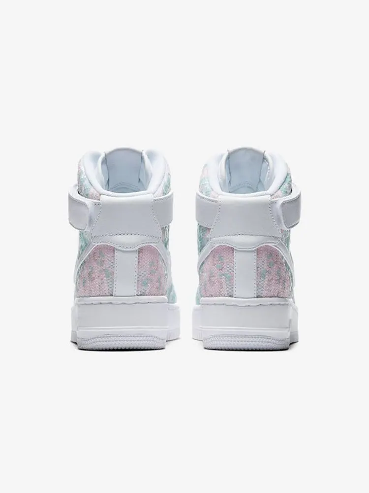 Кроссовки Nike Wmns Air Force 1 Upstep Hi LX, Sequin Fabric — изображение 5 из 7, белый