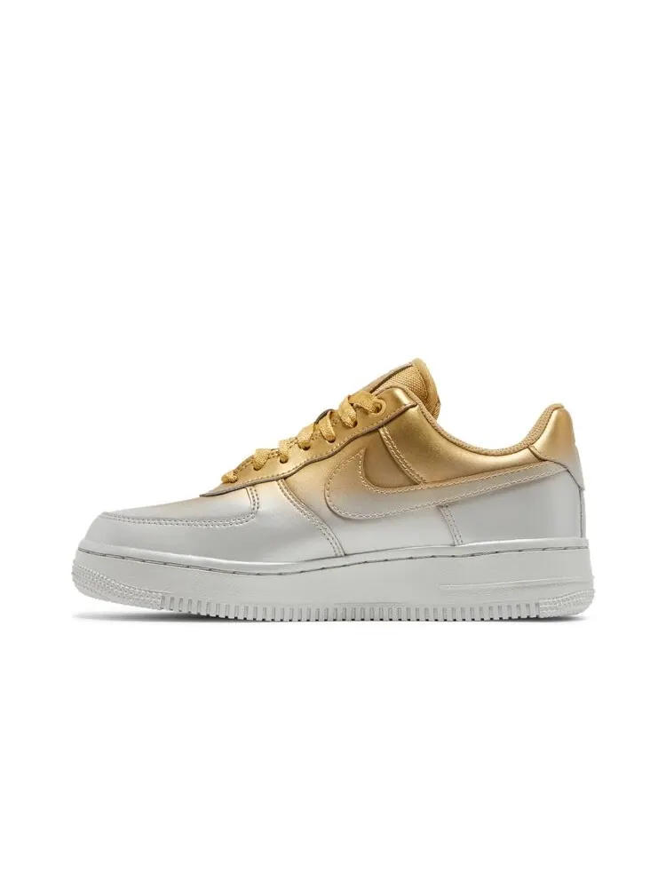 Кроссовки Nike Wmns Air Force 1 Low 'Gold Silver' — изображение 3 из 4, золото