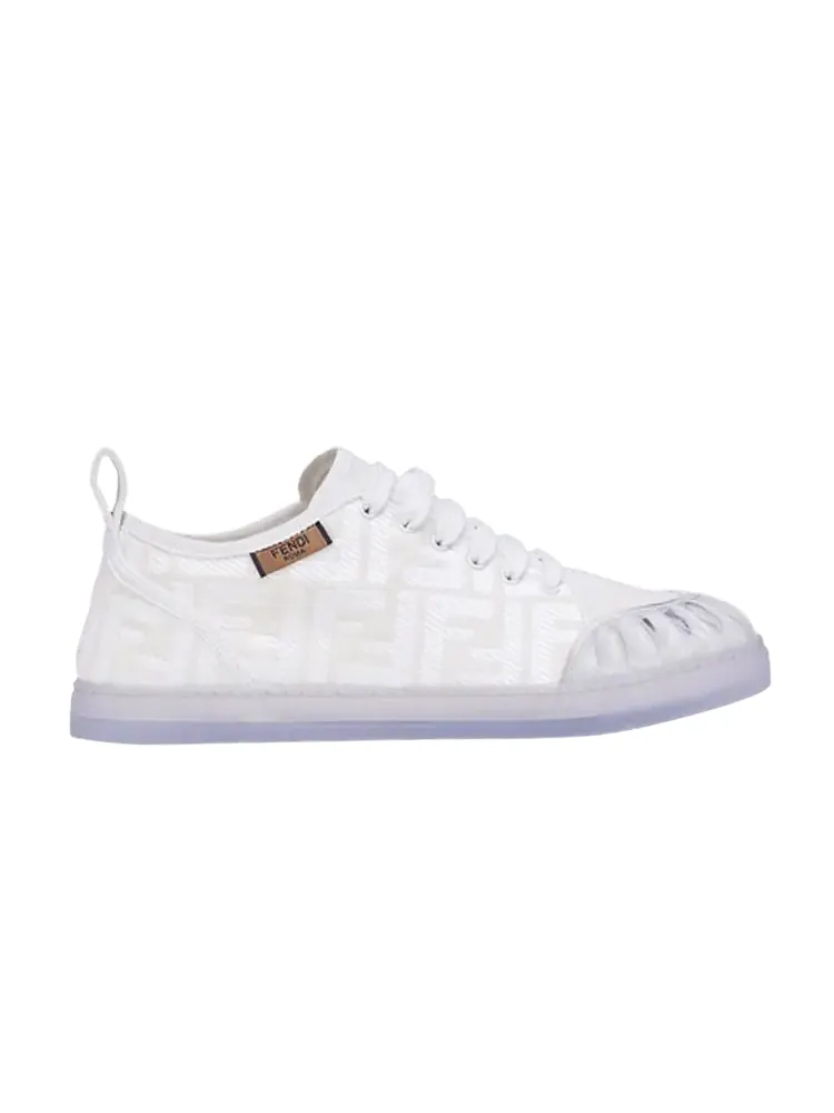 Кроссовки Fendi Wmns Roma Canvas Low FF Motif - White
