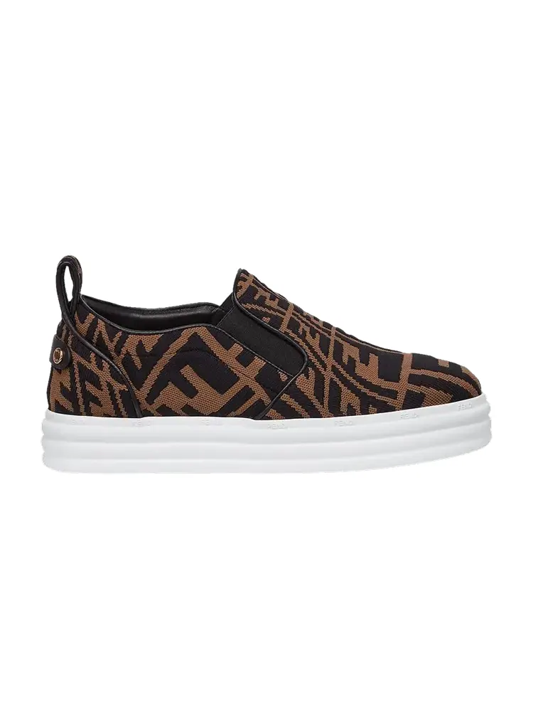 Шлепанцы Fendi Wmns FF Motif Rise Slip-On Brown — изображение 1 из 1, коричневый