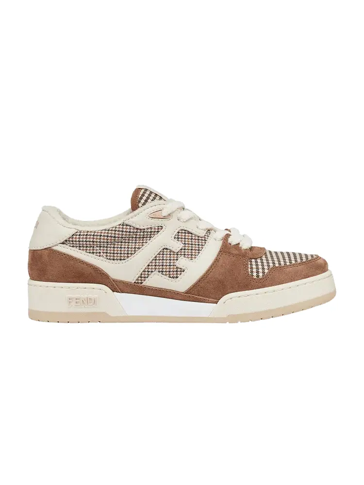 Кроссовки Fendi Wmns Match Brown Houndstooth