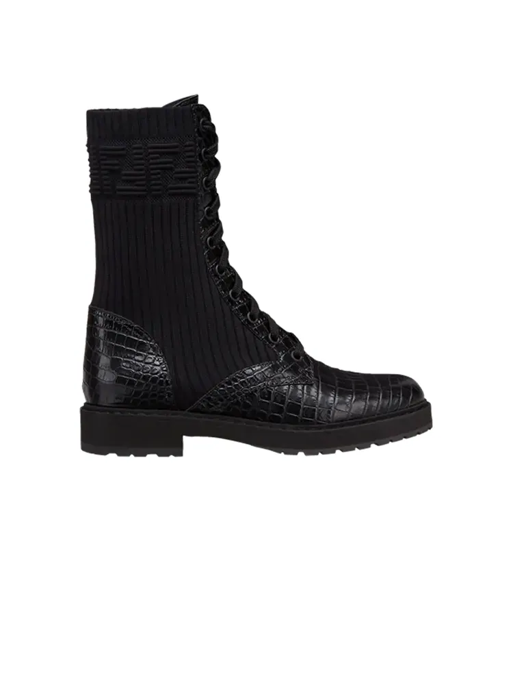 Ботинки Fendi Wmns FF Rockoko Biker Boot — изображение 1 из 1, черный