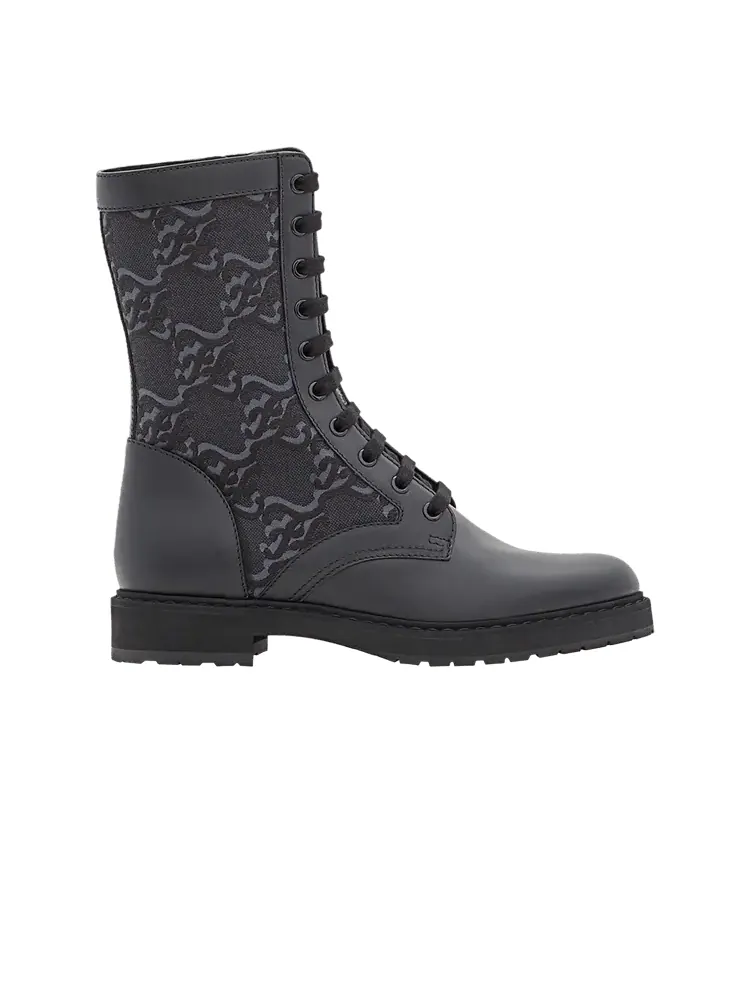 Ботинки Fendi Wmns Leather Biker Boot Black