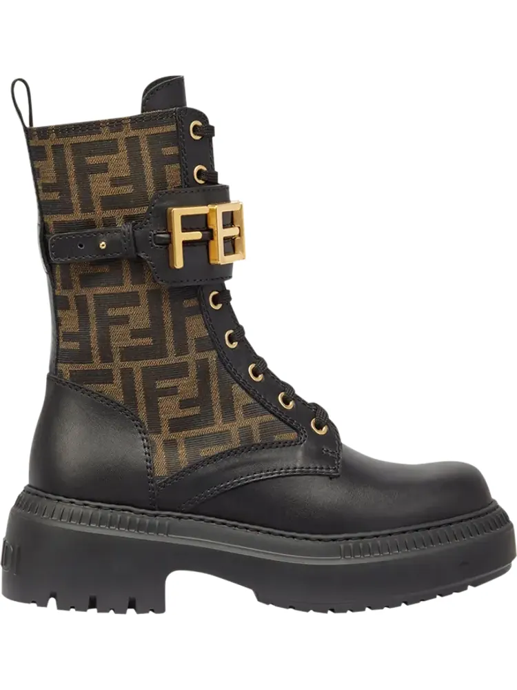 Кроссовки Fendi Wmns Fendigraphy Boot 'Brown FF Pattern'
