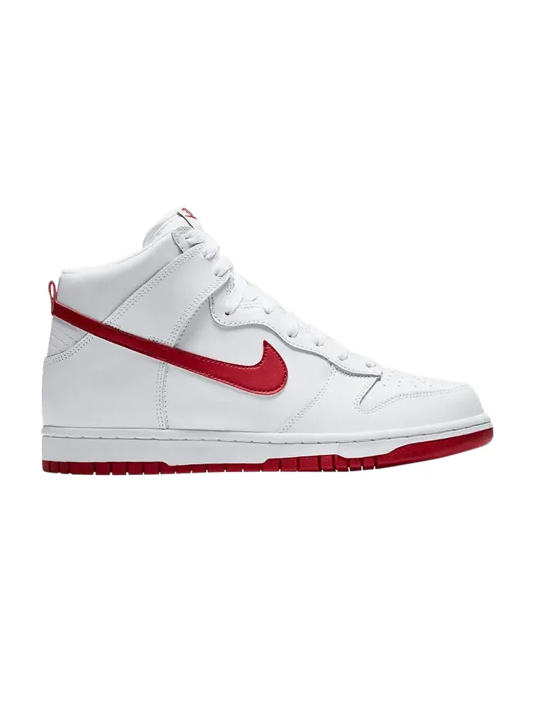 Кроссовки Nike Dunk High — изображение 1 из 6, белый красный