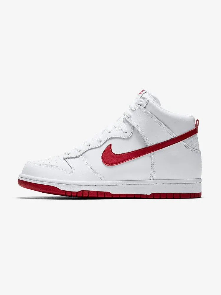 Кроссовки Nike Dunk High — изображение 4 из 6, белый красный