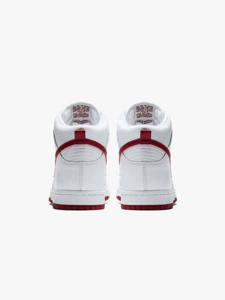Кроссовки Nike Dunk High — изображение 5 из 6, белый красный