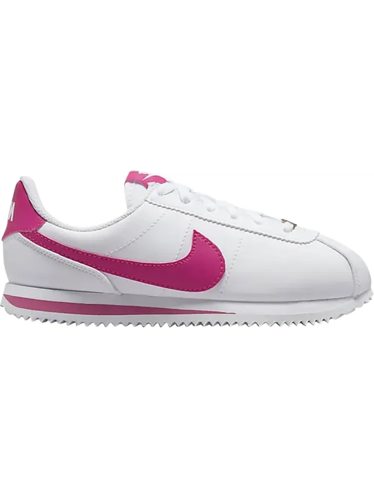 Кроссовки Nike Cortez Basic SL GS 'White Pink Prime' — изображение 1 из 1, белый