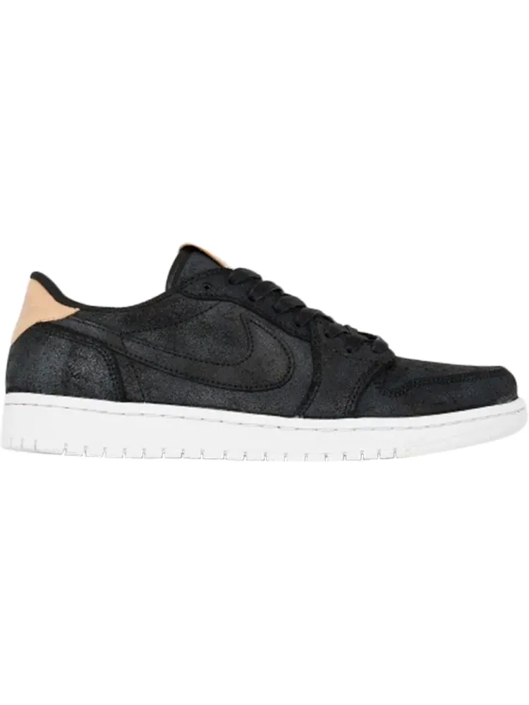 Кроссовки Air Jordan 1 Retro Low OG Premium Black Tan — изображение 1 из 5, черный