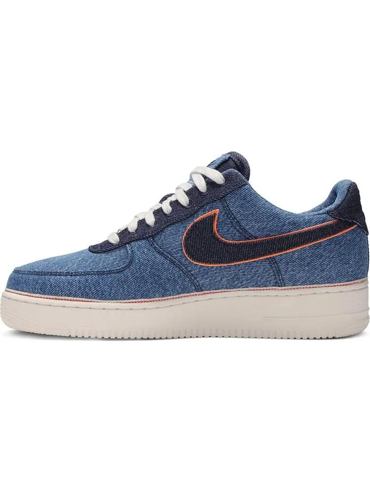 Кроссовки Nike 3x1 x Air Force 1 Low Premium 'Stonewash Blue' — изображение 3 из 8, синий