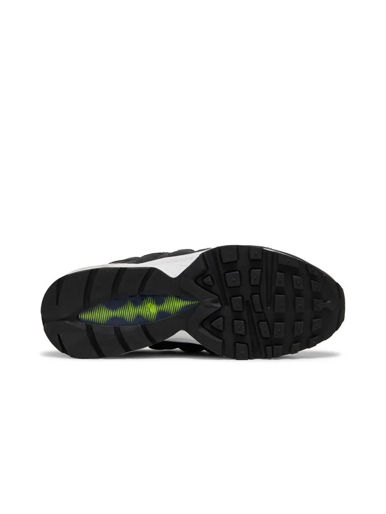 Кроссовки Nike Air Max 95 GS 'Midnight Navy Lemon Venom' — изображение 5 из 9, черный/темно-синий/белый