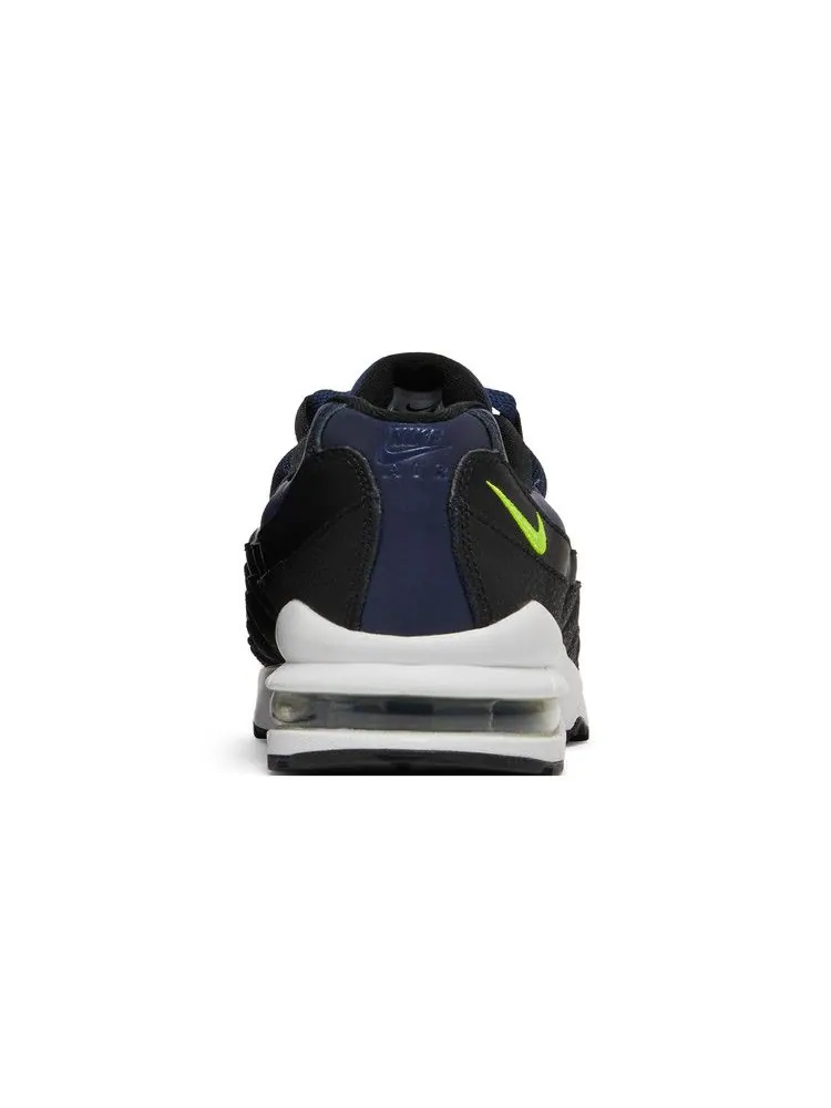 Кроссовки Nike Air Max 95 GS 'Midnight Navy Lemon Venom' — изображение 8 из 9, черный/темно-синий/белый