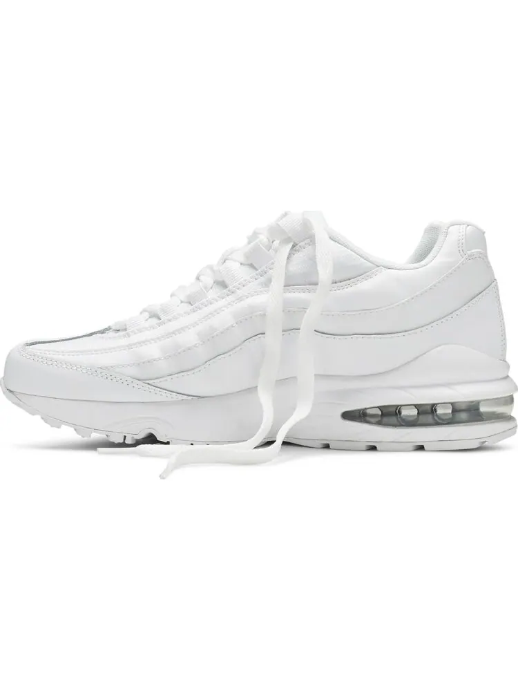 Кроссовки Nike Air Max 95 GS 'White Metallic Silver' — изображение 3 из 8, белый