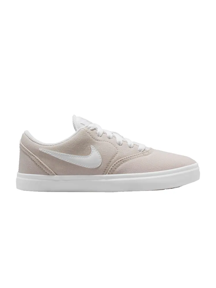Кеды Nike Check Canvas SB GS 'Light Bone' — изображение 1 из 1, светлый/белый