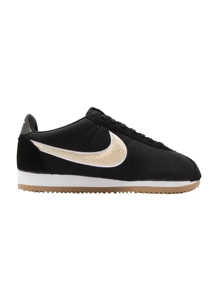 Кроссовки Nike Wmns Classic Cortez PRM 'Black Light Cream' — изображение 1 из 1, черный