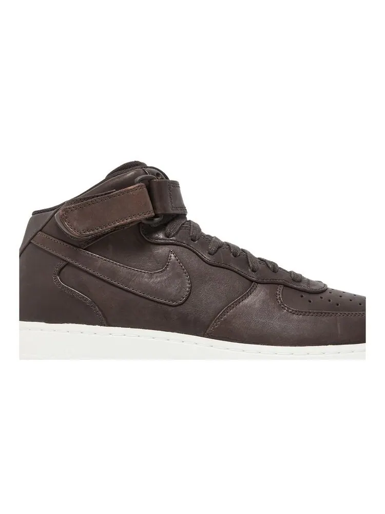 Кроссовки NikeLab Air Force 1 Mid Velvet Brown — изображение 2 из 6, коричневый