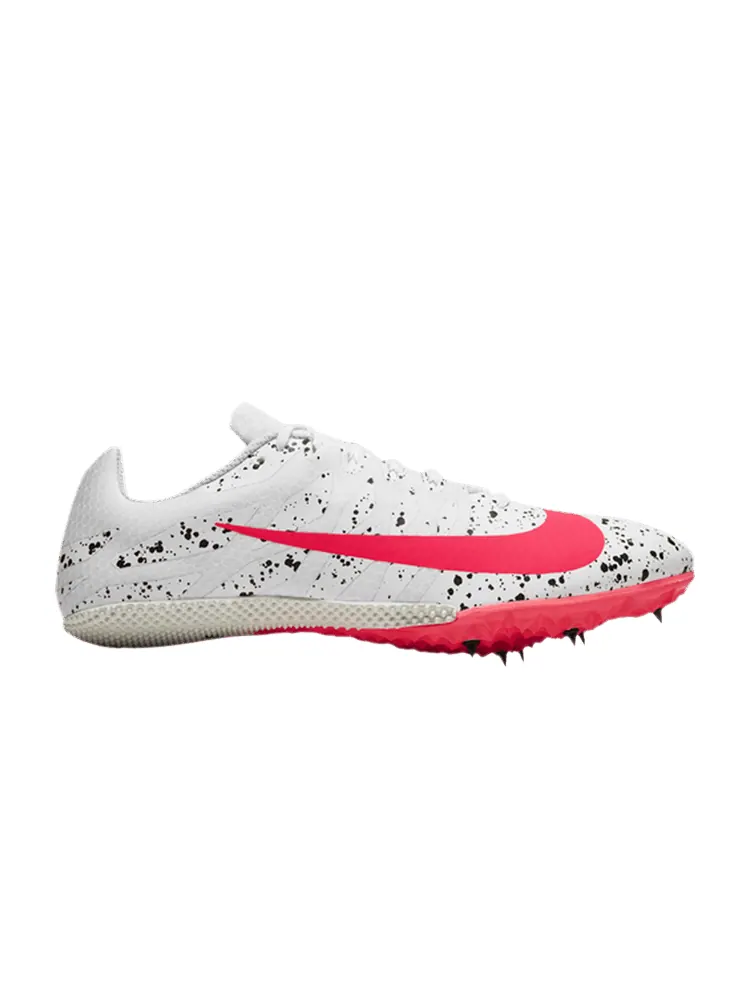 Кроссовки Zoom Rival S 9 'Paint Splatter - White Crimson Jade' — изображение 1 из 1, белый