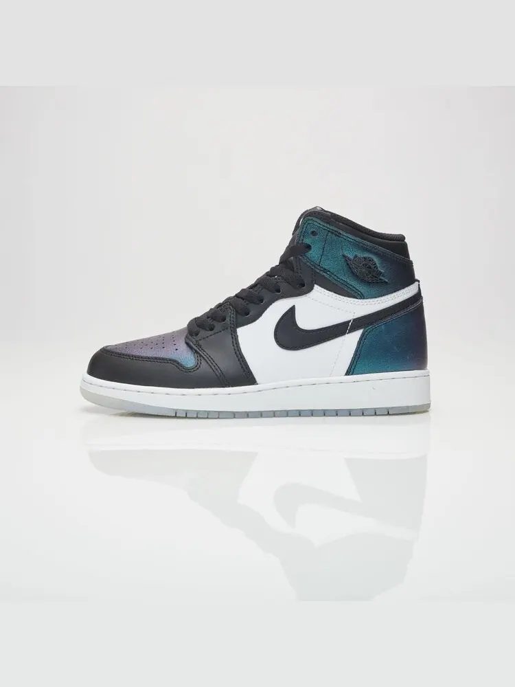 Кроссовки Air Jordan 1 Retro High OG BG All Star - Chameleon — изображение 2 из 5, черный