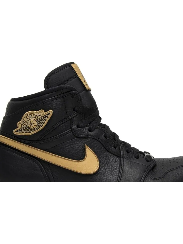 Кроссовки Air Jordan 1 Retro High BHM 2017 — изображение 2 из 8, черный