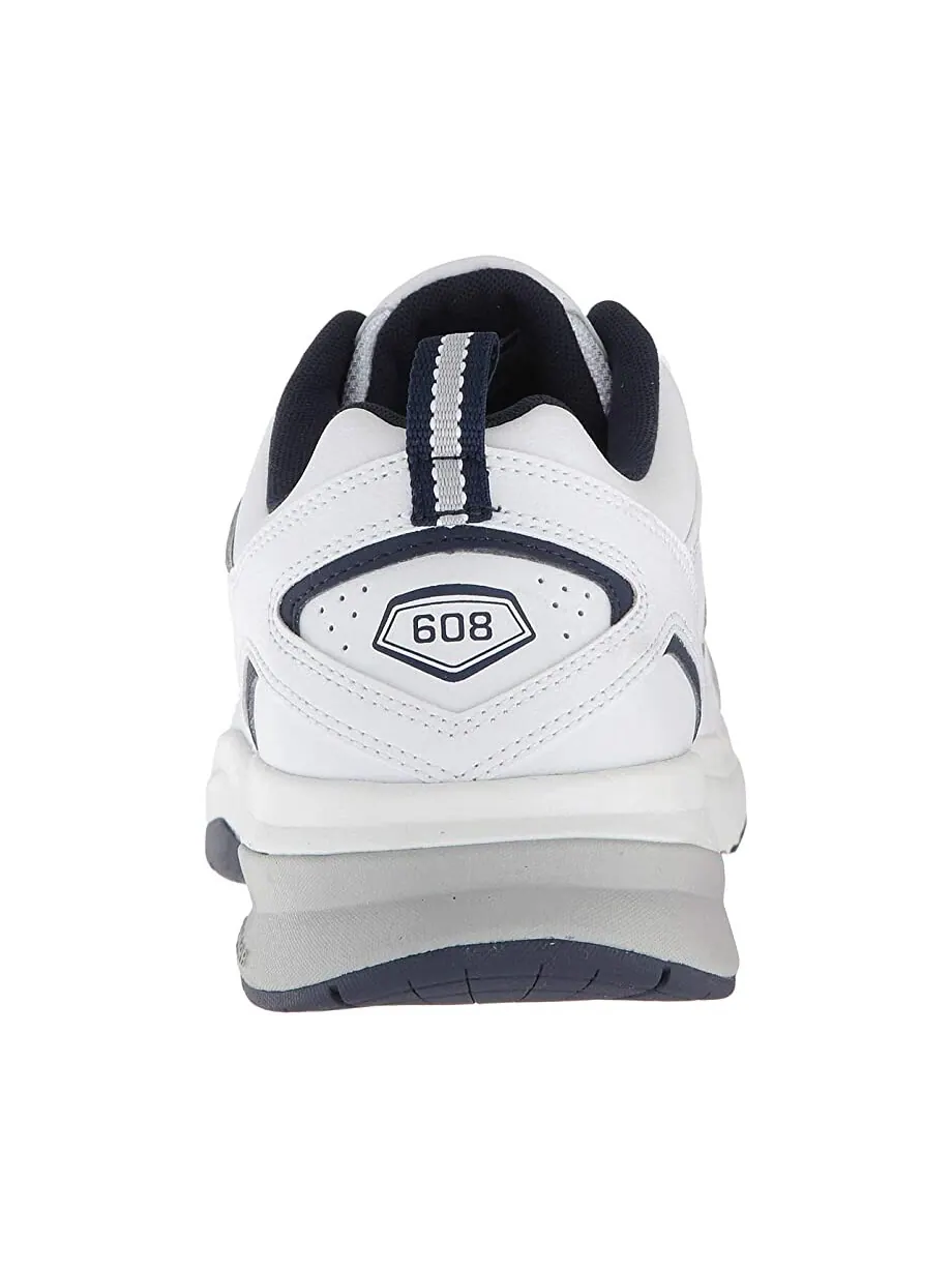 Кроссовки New Balance MX608v5: Белый цвет с темно-синими акцентами — изображение 5 из 8, белый/темно-синий