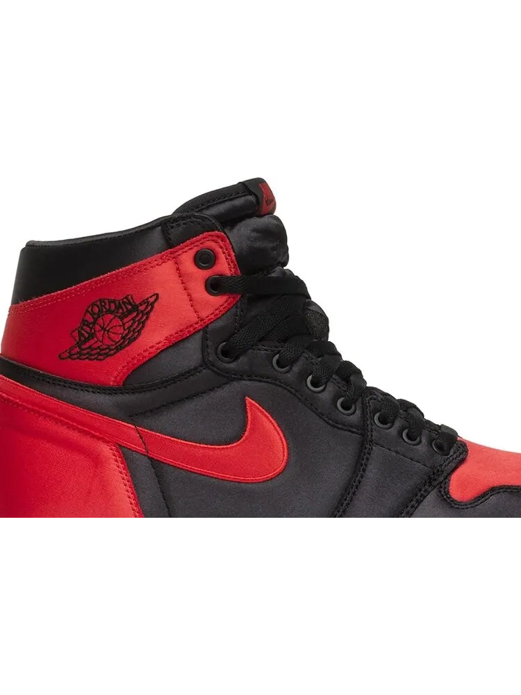 Кроссовки Air Jordan 1 Retro High OG SE Satin Banned — изображение 2 из 8, черный
