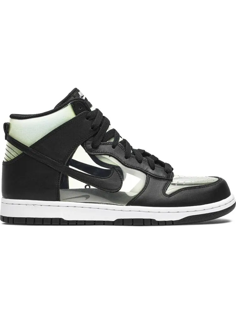Кроссовки Nike Comme des Garçons x Dunk High Retro 'Clear' — изображение 1 из 8, черный