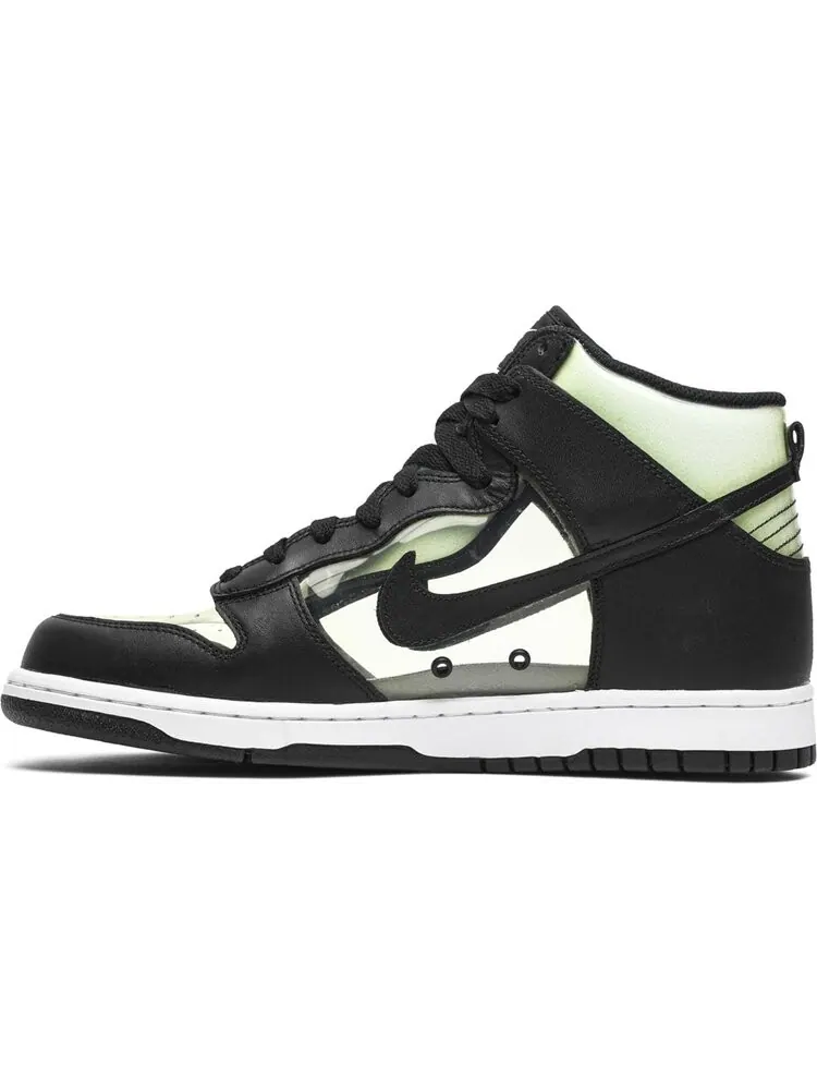 Кроссовки Nike Comme des Garçons x Dunk High Retro 'Clear' — изображение 3 из 8, черный