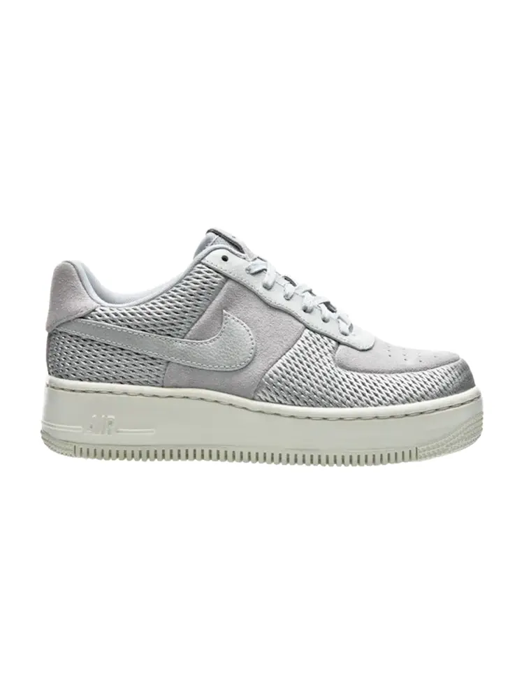 Кроссовки Nike Wmns Air Force 1 Upstep Premium 'Metallic Platinum' — изображение 1 из 1, серебряный