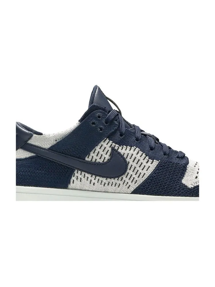 Кроссовки Nike Dunk Low Flyknit — изображение 2 из 8, темно-синий платиновый