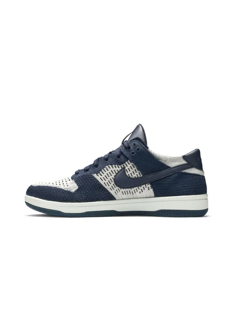 Кроссовки Nike Dunk Low Flyknit — изображение 3 из 8, темно-синий платиновый