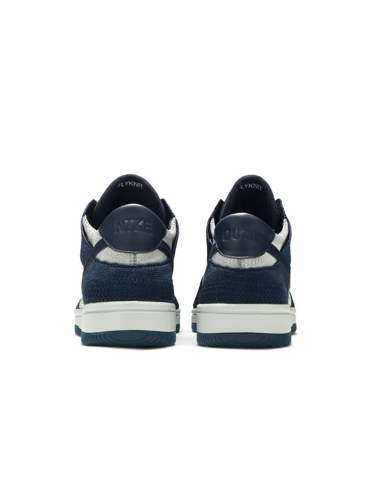 Кроссовки Nike Dunk Low Flyknit — изображение 6 из 8, темно-синий платиновый