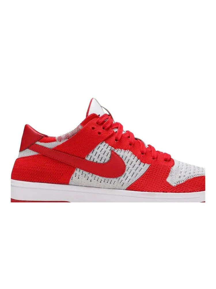 Кроссовки Nike Dunk Low Flyknit 'University Red' — изображение 2 из 4, красный