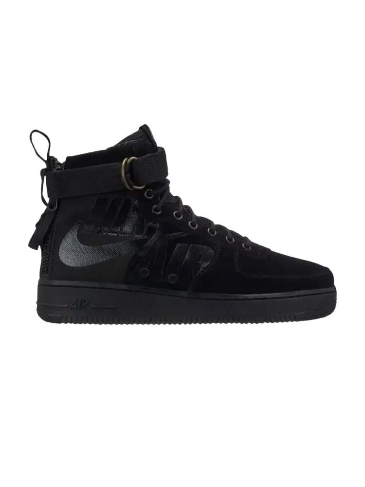 Кроссовки Nike SF Air Force 1 Mid 'Big Logo' — изображение 1 из 1, черный