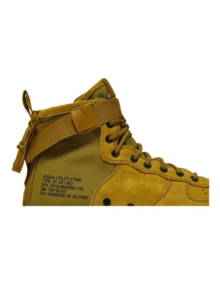 Кроссовки Nike Air Force 1 Mid 'Desert Moss' — изображение 2 из 4, зеленый