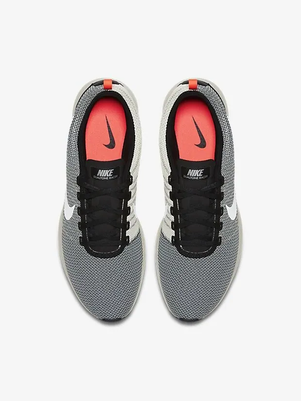 Кроссовки Nike Dualtone Racer 'Pale Grey Solar Red' — изображение 3 из 4, серый