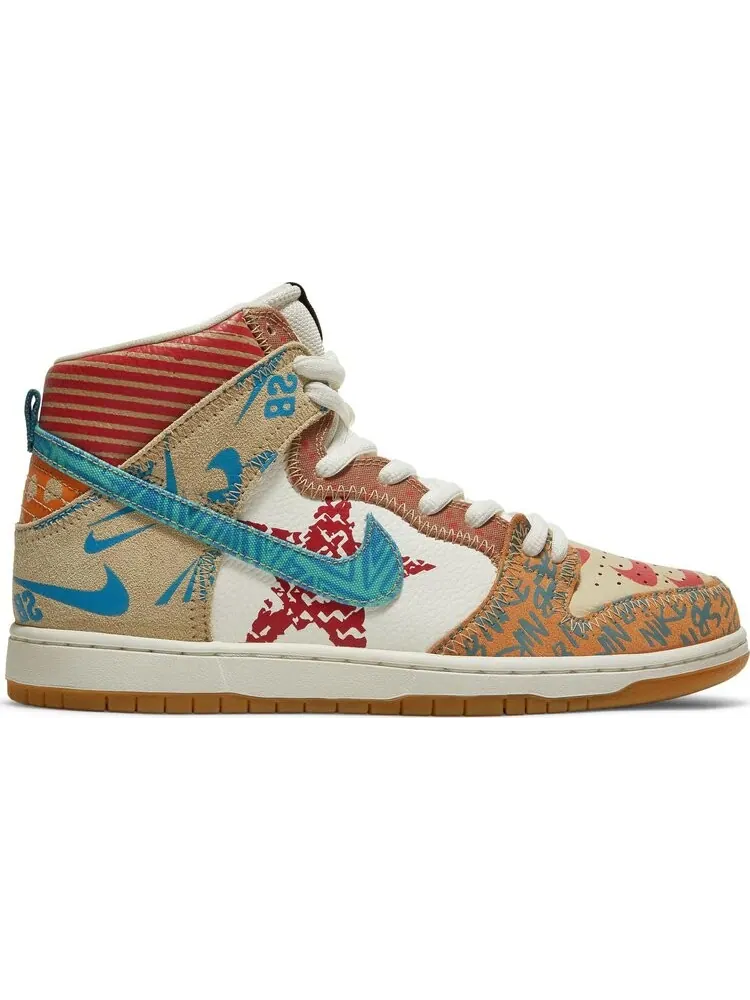Кроссовки Nike Thomas Campbell x SB Dunk High 'What The' — изображение 1 из 8, мульти
