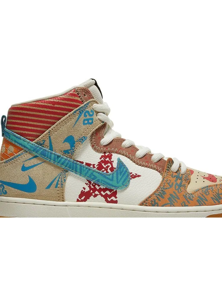 Кроссовки Nike Thomas Campbell x SB Dunk High 'What The' — изображение 2 из 8, мульти