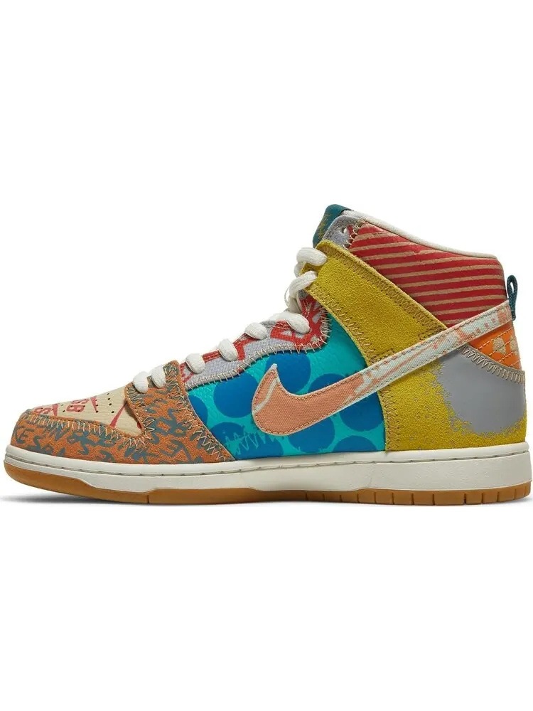 Кроссовки Nike Thomas Campbell x SB Dunk High 'What The' — изображение 3 из 8, мульти