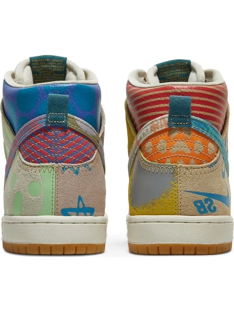 Кроссовки Nike Thomas Campbell x SB Dunk High 'What The' — изображение 6 из 8, мульти