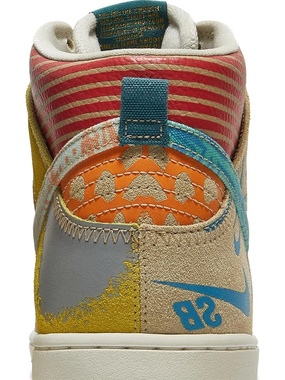Кроссовки Nike Thomas Campbell x SB Dunk High 'What The' — изображение 7 из 8, мульти