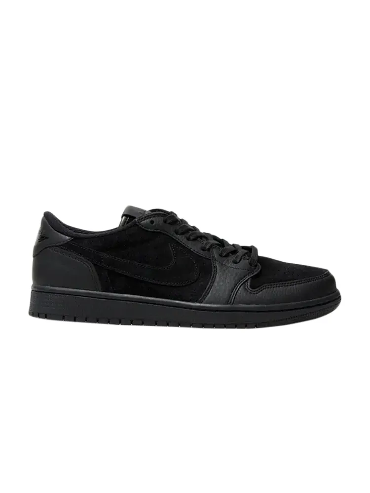 Кроссовки Air Jordan 1 Retro Low OG Premium 'Triple Black' — изображение 1 из 4, черный