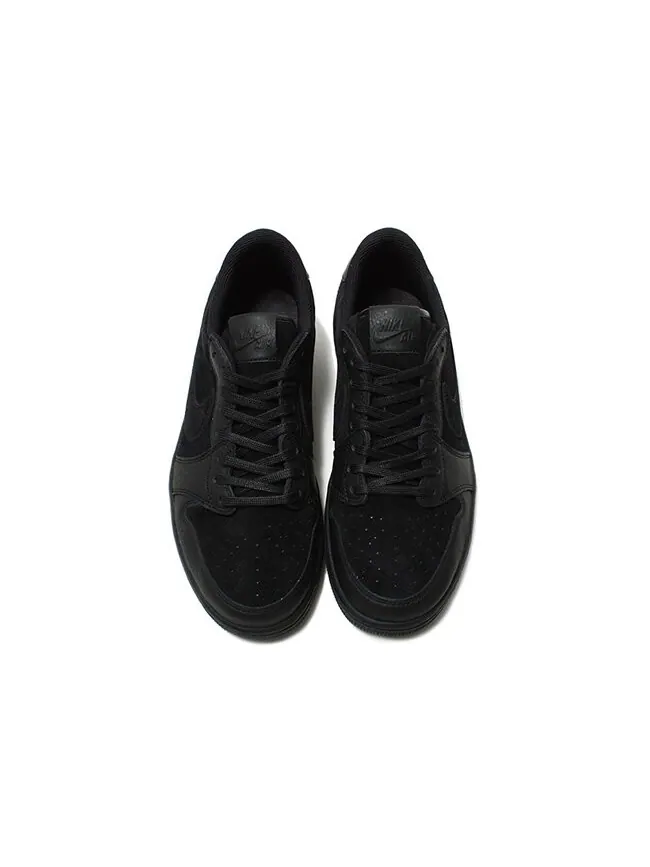 Кроссовки Air Jordan 1 Retro Low OG Premium 'Triple Black' — изображение 3 из 4, черный