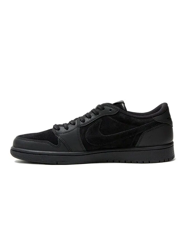 Кроссовки Air Jordan 1 Retro Low OG Premium 'Triple Black' — изображение 4 из 4, черный