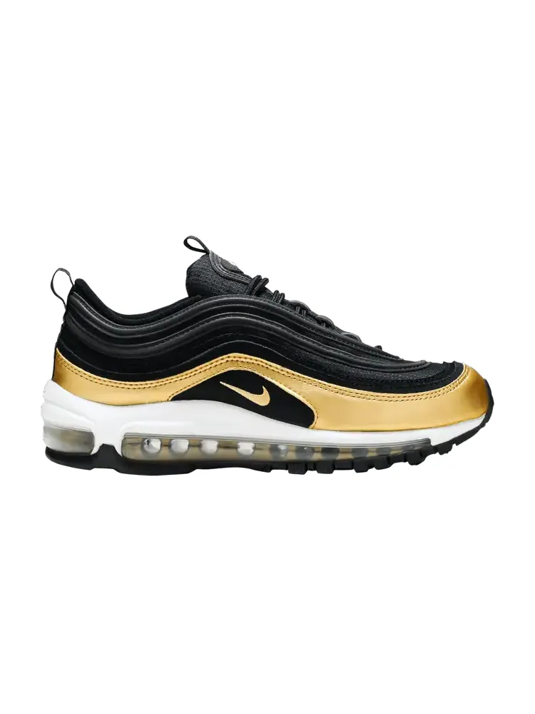 Кроссовки Nike Air Max 97 GS 'Black Metallic Gold' — изображение 1 из 9