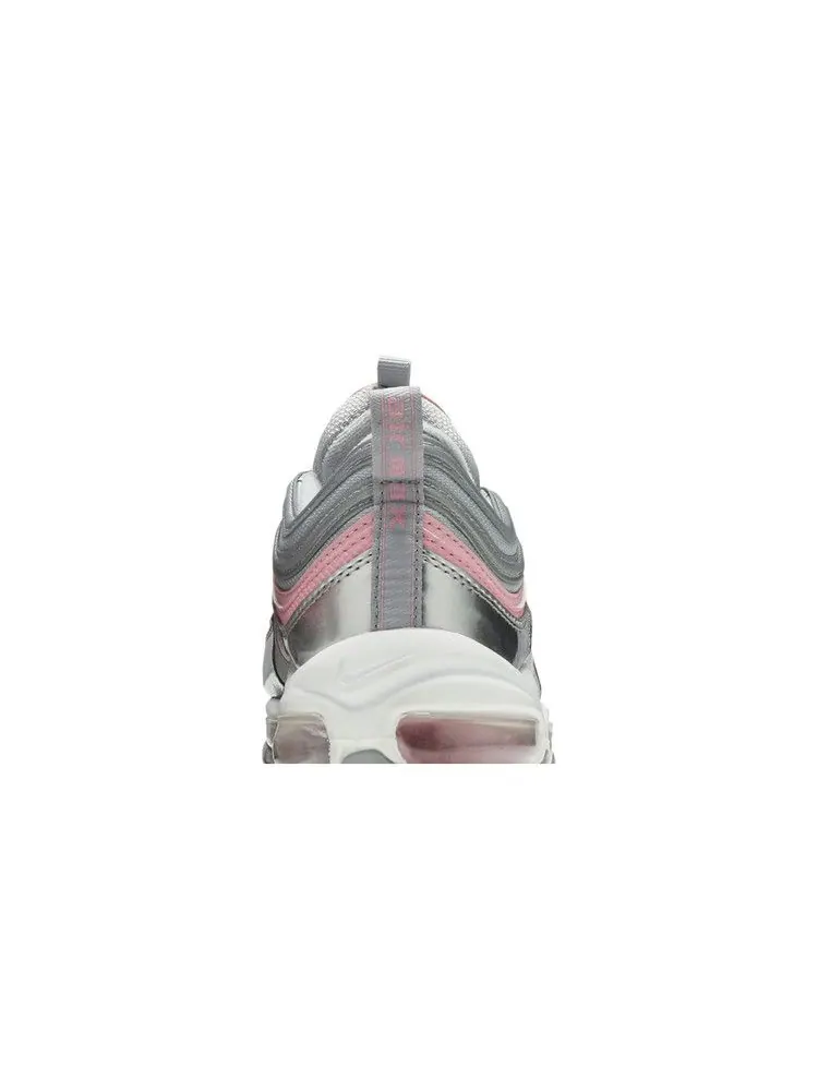 Кроссовки Nike Air Max 97 GS 'Pink Silver' — изображение 8 из 9, серебряный