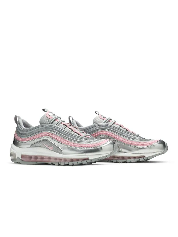 Кроссовки Nike Air Max 97 GS 'Pink Silver' — изображение 9 из 9, серебряный