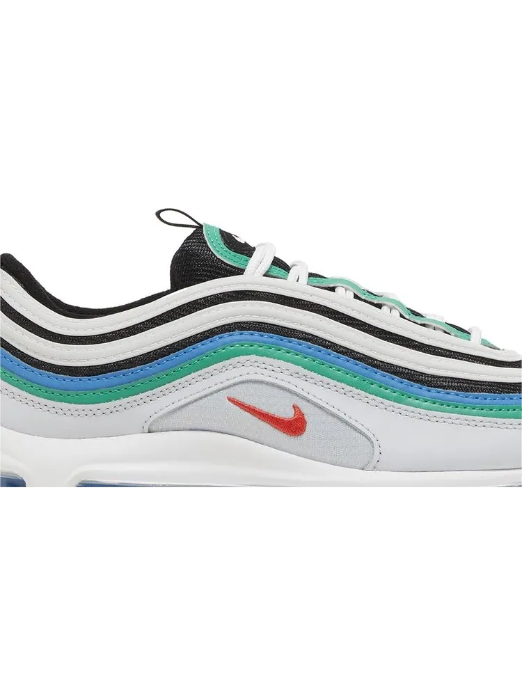 Кроссовки Air Max 97 GS 'Pure Platinum Light Crimson' — изображение 2 из 4, белый