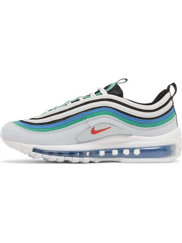 Кроссовки Air Max 97 GS 'Pure Platinum Light Crimson' — изображение 3 из 4, белый