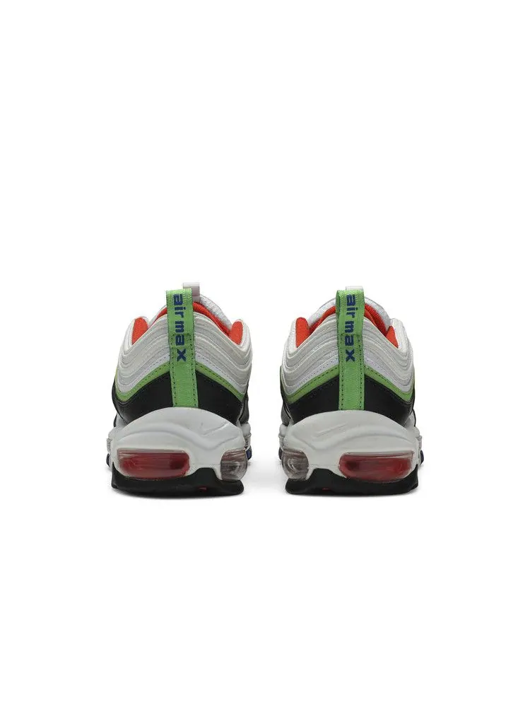 Кроссовки Nike Air Max 97 GS 'White Royal Green Nebula' — изображение 7 из 9, белый//зеленый